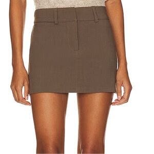 Astr Tan Mini Skirt